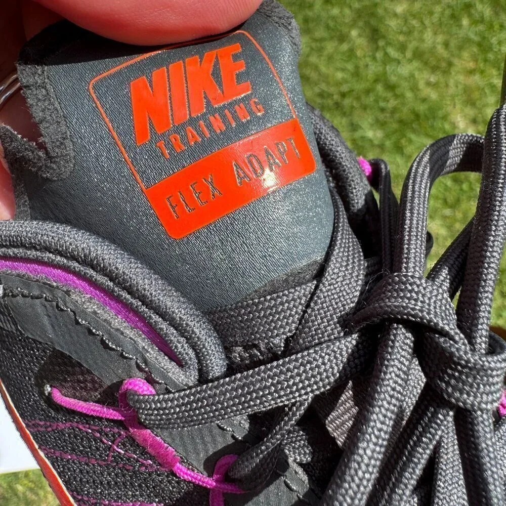 Nike Sneaker Women's Size 8 Pink Black Multicolor Fitsole Training Flex Adapt